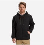 Sweatshirt zippé à capuche homme Keller Sherpa Noir à 99,99€