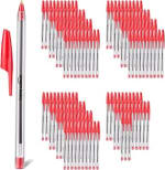 144 bolígrafos Amazon Basics de Secado Rápido rojo de punta media por 6.84€