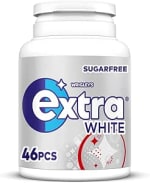 Wrigley's Extra White Peppermint Sugar Free Xylitol Chewing Gum Bottle 46pc - S&S £1.