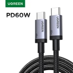 UGREEN PD60W cable USB-C a USB-C (pack de 2x2m) por $47 en AliExpress