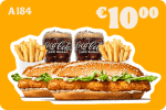 2 Long Chicken® Medium Menus voor €10 bij Burger King