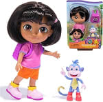 Dora, Best Friends Dora & Boots Set, 15.2-cm Doll with Clothes, Backpack and Boots T