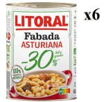 6 Botes de LITORAL Fabada Asturiana -30% sal y grasas 420 g. por 9.22€