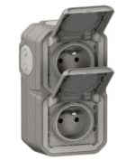 Prise Etanche Legrand Double IP55 avec Terre Plexo à 12,99€
