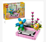 Lego Creator 3 en 1 Máquina de escribir con flores por 23.99€.