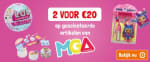 2 voor €20 op geselecteerde MGA Entertainment artikelen bij Lobbes