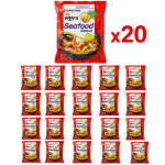 20 Nongshim Seafood Ramyun Fideos Instantáneos con Marisco y Picante 125g por 5.99€