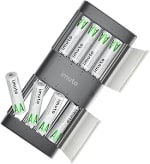 imuto Paquete 8 pilas recargables AA con cargador, 2000mWh alta capacidad por 9.41€