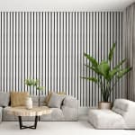 MDF Wood Wall Slat Panels With Three Sided Veneer