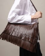 Bolso de hombro con flecos por 12€
