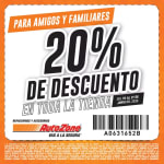 Cupón Autozone: 20% de Descuento | Familiares y Amigos