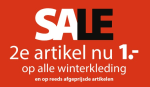 2e artikel uit de sale en op winterkleding voor €1 bij terStal