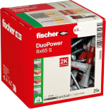 Fischer Duopower Doos pluggen en schroeven 8x65 S LD voor €7,43 bij Amazon