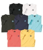 Lot de 7 Tee-Shirts Unis Palm Coast à 19,99€