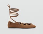 Bailarina serraje tiras cruzadas por 13.99€