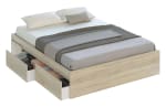 Estructura de Cama Doble Habitdesign Kendra Roble con 4 Cajones por 174,99€