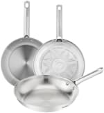 Tefal Duetto On Juego de 3 Sartenes, Acero Inoxidable, Sin revestimiento por 59.99€