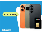 €75 korting op een telefoon bij Belsimpel via ING Rentepunten
