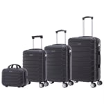Set de 4 maletas de viaje ABS con ruedas giratorias por 54,61€