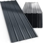 Jeu de 14 tôles trapézoïdales Gris 110x46cm à 54,99€