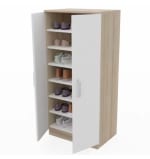 Armario zapatero 2 puertas mueble auxiliar por 48.36€