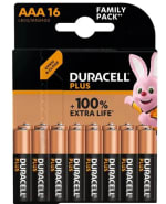 PACK DE 16 PILES AAA Duracell à 19,88€