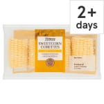 Tesco Sweetcorn Cobettes 4 Pack for £0.89 at Tesco