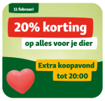 20% korting op je totale bon bij Maxi Zoo