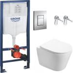 Pack WC bâti-support GROHE + cuvette Infinitio sans bride pour 259,90€