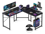 Mesas Gamer Escritorio en L Fibra de Carbono por $1,486 | Mercado Libre
