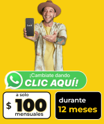 Bait 36 GB + redes sociales sin límite por $100 en Bait