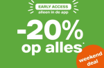 20% korting op bijna alles in de vanHaren app