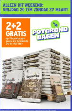 Potgrond en Tuinaarde 2+2 gratis bij GAMMA