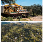 Glamping en Sierra Morena: 3 días, spa y cenas para 2 desde 298€