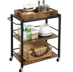 VASAGLE keukentrolley met dienblad voor €34,99 dmv code bij Songmics