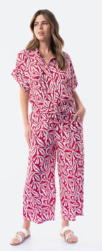 Pantalón estilo bambula con cinturilla elástica de mujer TEX por 5.99€.
