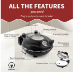 Máquina para Hacer Pizza Eléctrica Klaif (1200W) por 41,51€