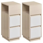 Juego de 2 mesitas de noche ASAGLE beige natural por 58,49€