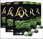 Lot de 5 paquets de 50 capsules Nespresso Original Brazil L’Or Espresso à 18,25€