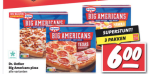 3 Dr. Oetker Big Americans pizza's voor €6 bij de nettorama