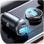 LISEN Cargador Coche Carga Rapida USB C 69W por 4.25€