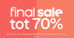 Tot 70% korting + extra 20% op geselecteerde sale bij Wehkamp