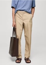 Pantalon regular-fit 100 % coton à 10,99€