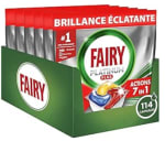 Lot de 114 tablettes lave-vaisselle Fairy Platinum Plus Tout-en-1 à 18,90€