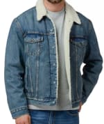 Chaqueta Hombre Sherpa Trucker Azul Levis por $59.990