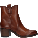 Korting op de Cognac leren Trento 49202 6130 Cuoio dames enkellaars.