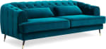 Menzzo Sofás, Azul Verde, 198 x 86 x 71 cm por 389.99€