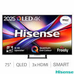 Hisense 75 Inch QLED 4K Smart TV for £649.98