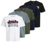 JACK & JONES 5 pack Heren T-Shirts voor €23,20 bij Bol