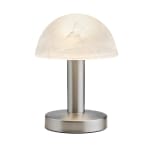 Trio Leuchten Fynn II Lámpara de mesa LED Níquel y cristal alabastro Touch-Me a 14.9€